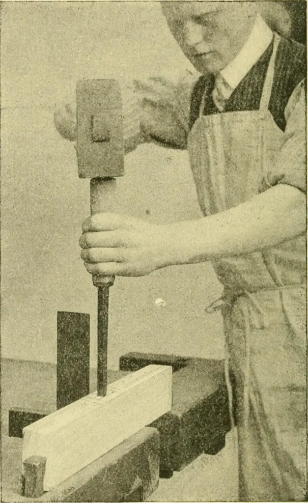 An illustration from Modern cabinet work, furniture & fitments; an account of the theory & practice in the production of all kinds of cabinet work & furniture with chapters on the growth and progress of design and construction; illustrated by over 1000 practical workshop drawings, photographs & original designs, 1922, leaf 123