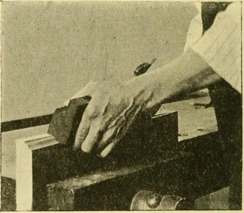 An illustration from Modern cabinet work, furniture & fitments; an account of the theory & practice in the production of all kinds of cabinet work & furniture with chapters on the growth and progress of design and construction; illustrated by over 1000 practical workshop drawings, photographs & original designs, 1922, leaf 129