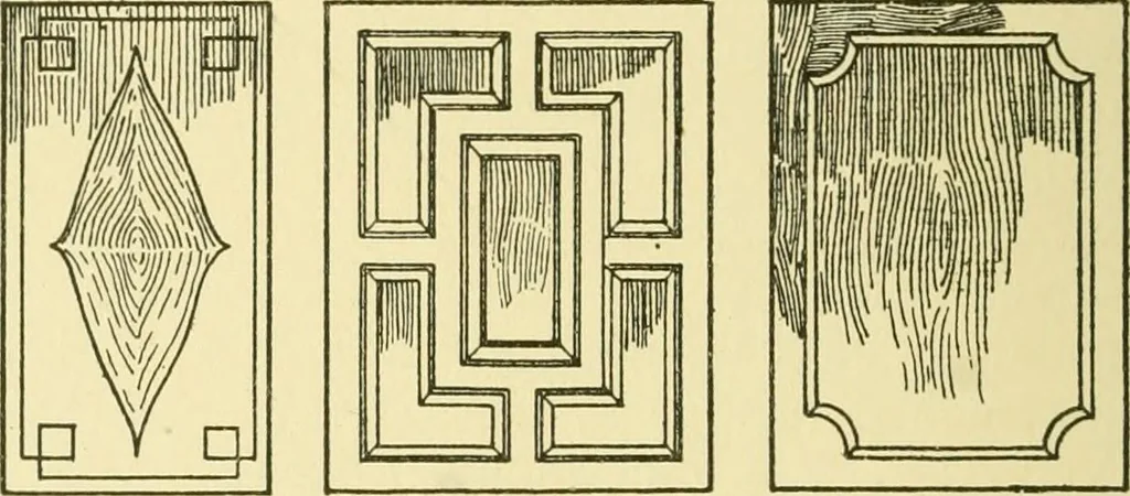 An illustration from Modern cabinet work, furniture & fitments; an account of the theory & practice in the production of all kinds of cabinet work & furniture with chapters on the growth and progress of design and construction; illustrated by over 1000 practical workshop drawings, photographs & original designs, 1922, leaf 137