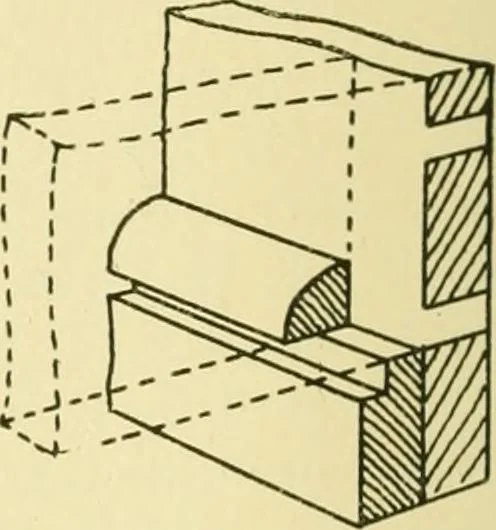 An illustration from Modern cabinet work, furniture & fitments; an account of the theory & practice in the production of all kinds of cabinet work & furniture with chapters on the growth and progress of design and construction; illustrated by over 1000 practical workshop drawings, photographs & original designs, 1922, leaf 141