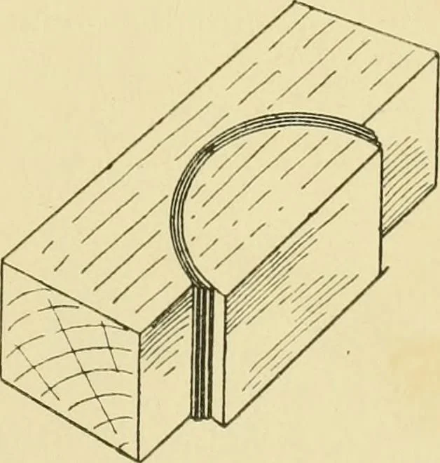 An illustration from Modern cabinet work, furniture & fitments; an account of the theory & practice in the production of all kinds of cabinet work & furniture with chapters on the growth and progress of design and construction; illustrated by over 1000 practical workshop drawings, photographs & original designs, 1922, leaf 144