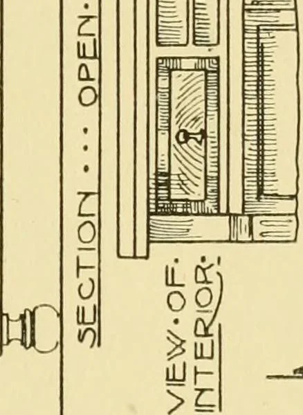 An illustration from Modern cabinet work, furniture & fitments; an account of the theory & practice in the production of all kinds of cabinet work & furniture with chapters on the growth and progress of design and construction; illustrated by over 1000 practical workshop drawings, photographs & original designs, 1922, leaf 182