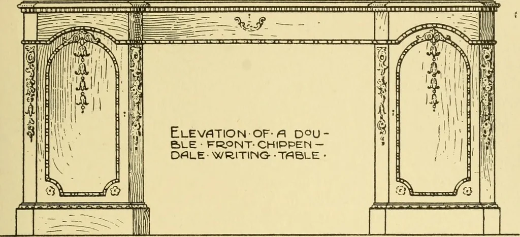 An illustration from Modern cabinet work, furniture & fitments; an account of the theory & practice in the production of all kinds of cabinet work & furniture with chapters on the growth and progress of design and construction; illustrated by over 1000 practical workshop drawings, photographs & original designs, 1922, leaf 186