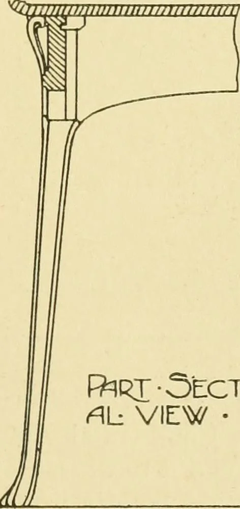 An illustration from Modern cabinet work, furniture & fitments; an account of the theory & practice in the production of all kinds of cabinet work & furniture with chapters on the growth and progress of design and construction; illustrated by over 1000 practical workshop drawings, photographs & original designs, 1922, leaf 192