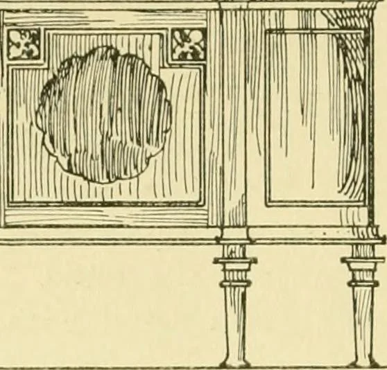 An illustration from Modern cabinet work, furniture & fitments; an account of the theory & practice in the production of all kinds of cabinet work & furniture with chapters on the growth and progress of design and construction; illustrated by over 1000 practical workshop drawings, photographs & original designs, 1922, leaf 219