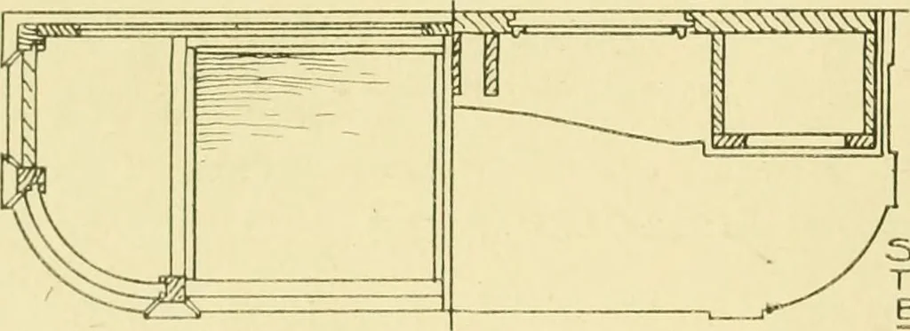 An illustration from Modern cabinet work, furniture & fitments; an account of the theory & practice in the production of all kinds of cabinet work & furniture with chapters on the growth and progress of design and construction; illustrated by over 1000 practical workshop drawings, photographs & original designs, 1922, leaf 219