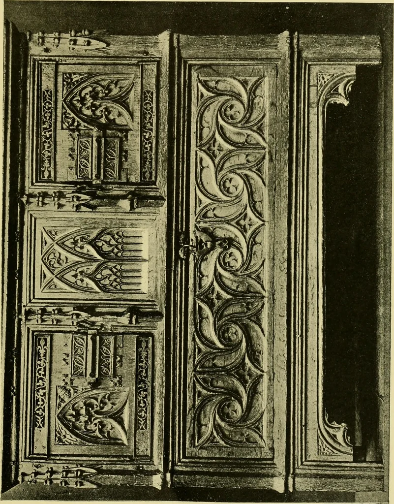 An illustration from Modern cabinet work, furniture & fitments; an account of the theory & practice in the production of all kinds of cabinet work & furniture with chapters on the growth and progress of design and construction; illustrated by over 1000 practical workshop drawings, photographs & original designs, 1922, leaf 22