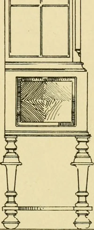 An illustration from Modern cabinet work, furniture & fitments; an account of the theory & practice in the production of all kinds of cabinet work & furniture with chapters on the growth and progress of design and construction; illustrated by over 1000 practical workshop drawings, photographs & original designs, 1922, leaf 236