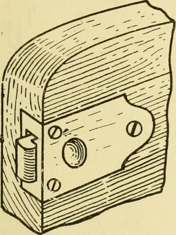 An illustration from Modern cabinet work, furniture & fitments; an account of the theory & practice in the production of all kinds of cabinet work & furniture with chapters on the growth and progress of design and construction; illustrated by over 1000 practical workshop drawings, photographs & original designs, 1922, leaf 242