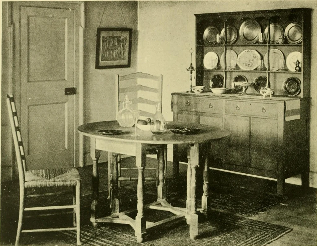 An illustration from Modern cabinet work, furniture & fitments; an account of the theory & practice in the production of all kinds of cabinet work & furniture with chapters on the growth and progress of design and construction; illustrated by over 1000 practical workshop drawings, photographs & original designs, 1922, leaf 25