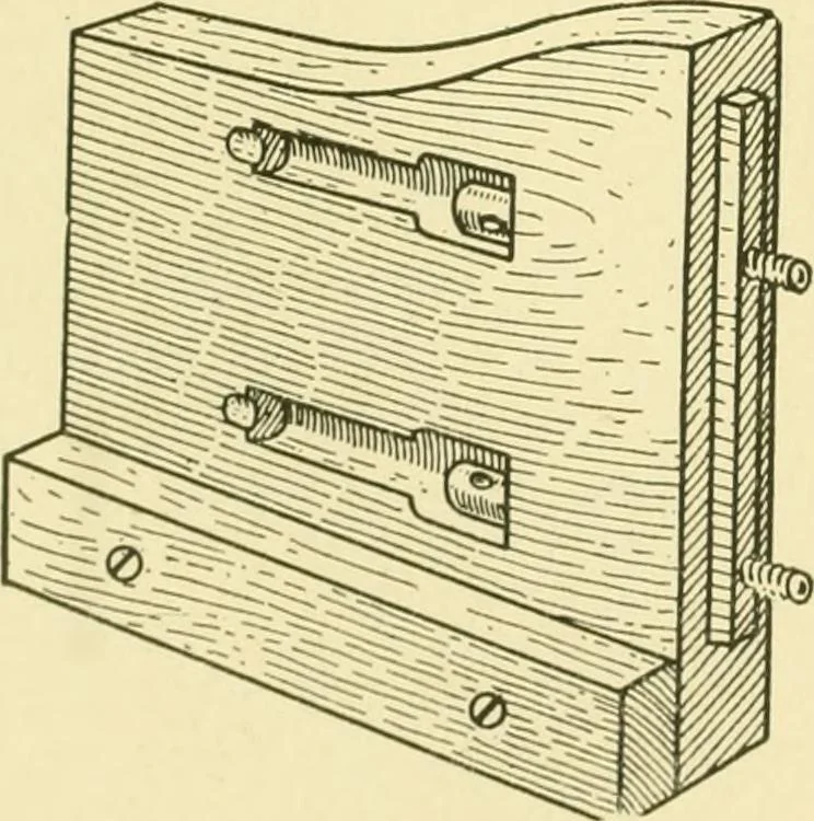 An illustration from Modern cabinet work, furniture & fitments; an account of the theory & practice in the production of all kinds of cabinet work & furniture with chapters on the growth and progress of design and construction; illustrated by over 1000 practical workshop drawings, photographs & original designs, 1922, leaf 255