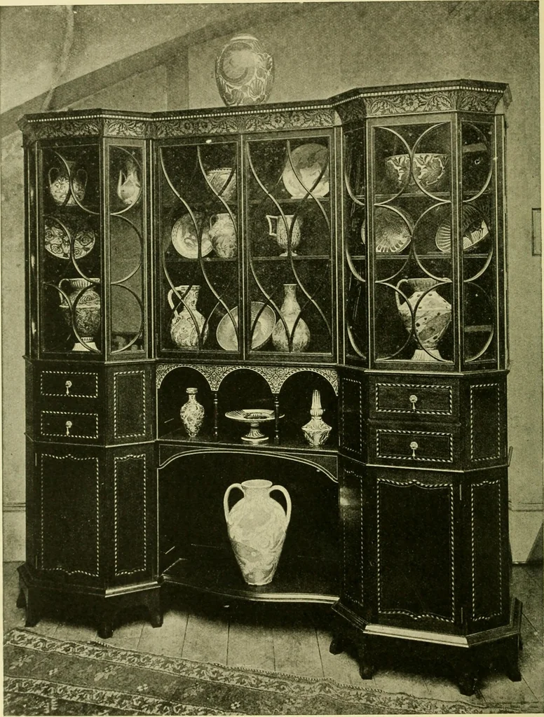 An illustration from Modern cabinet work, furniture & fitments; an account of the theory & practice in the production of all kinds of cabinet work & furniture with chapters on the growth and progress of design and construction; illustrated by over 1000 practical workshop drawings, photographs & original designs, 1922, leaf 267