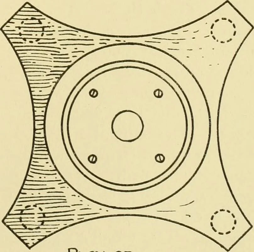 An illustration from Modern cabinet work, furniture & fitments; an account of the theory & practice in the production of all kinds of cabinet work & furniture with chapters on the growth and progress of design and construction; illustrated by over 1000 practical workshop drawings, photographs & original designs, 1922, leaf 274