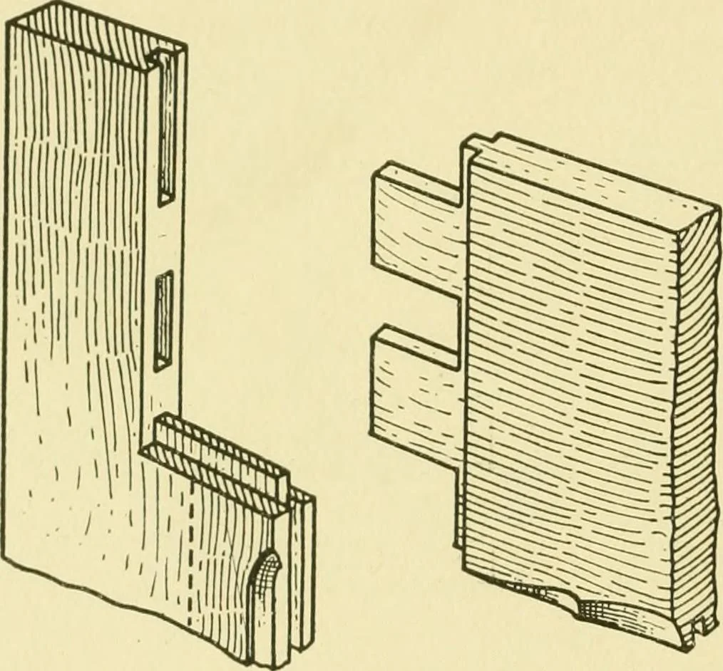 An illustration from Modern cabinet work, furniture & fitments; an account of the theory & practice in the production of all kinds of cabinet work & furniture with chapters on the growth and progress of design and construction; illustrated by over 1000 practical workshop drawings, photographs & original designs, 1922, leaf 275