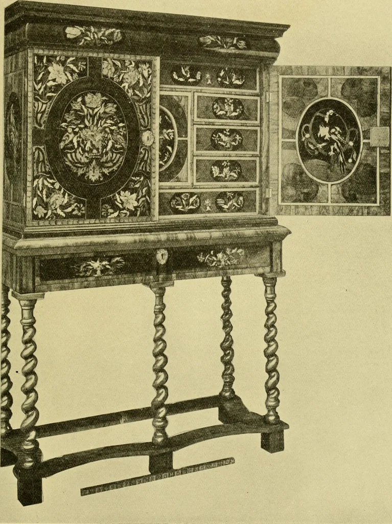 An illustration from Modern cabinet work, furniture & fitments; an account of the theory & practice in the production of all kinds of cabinet work & furniture with chapters on the growth and progress of design and construction; illustrated by over 1000 practical workshop drawings, photographs & original designs, 1922, leaf 284