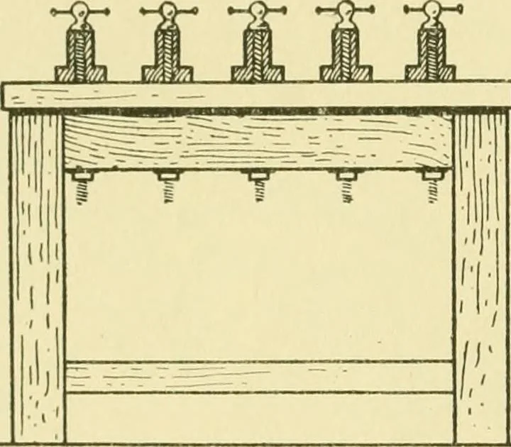 An illustration from Modern cabinet work, furniture & fitments; an account of the theory & practice in the production of all kinds of cabinet work & furniture with chapters on the growth and progress of design and construction; illustrated by over 1000 practical workshop drawings, photographs & original designs, 1922, leaf 289