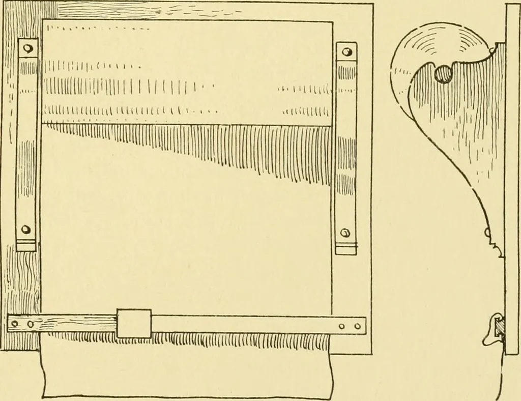 An illustration from Modern cabinet work, furniture & fitments; an account of the theory & practice in the production of all kinds of cabinet work & furniture with chapters on the growth and progress of design and construction; illustrated by over 1000 practical workshop drawings, photographs & original designs, 1922, leaf 308