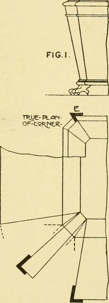 An illustration from Modern cabinet work, furniture & fitments; an account of the theory & practice in the production of all kinds of cabinet work & furniture with chapters on the growth and progress of design and construction; illustrated by over 1000 practical workshop drawings, photographs & original designs, 1922, leaf 322