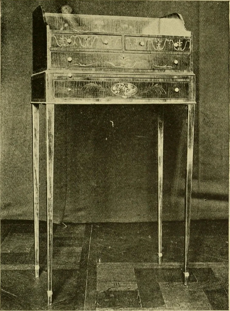 An illustration from Modern cabinet work, furniture & fitments; an account of the theory & practice in the production of all kinds of cabinet work & furniture with chapters on the growth and progress of design and construction; illustrated by over 1000 practical workshop drawings, photographs & original designs, 1922, leaf 336