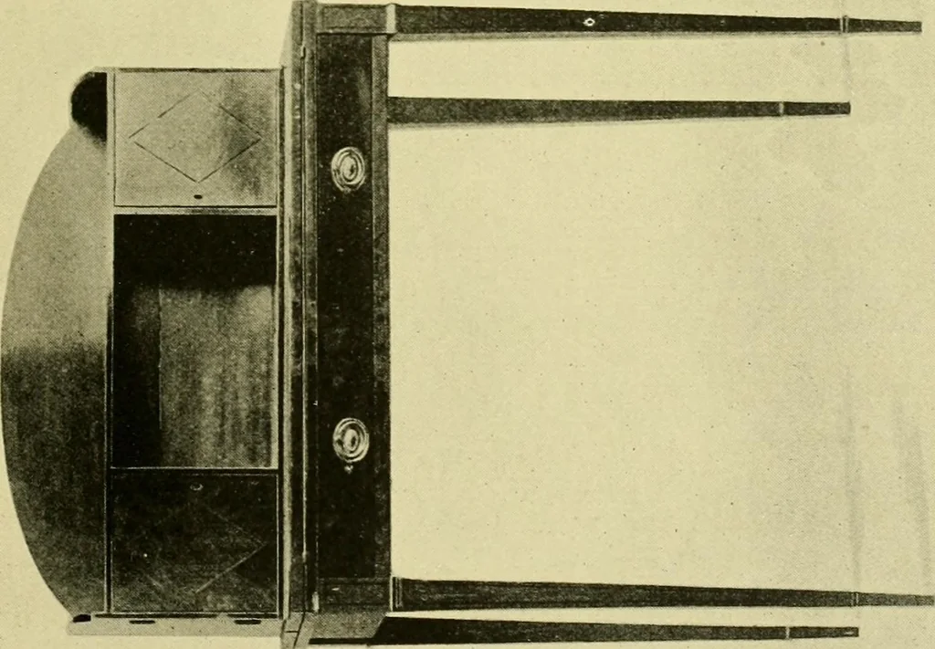 An illustration from Modern cabinet work, furniture & fitments; an account of the theory & practice in the production of all kinds of cabinet work & furniture with chapters on the growth and progress of design and construction; illustrated by over 1000 practical workshop drawings, photographs & original designs, 1922, leaf 336