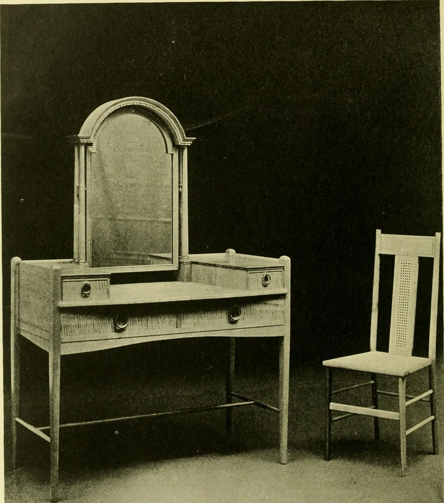 An illustration from Modern cabinet work, furniture & fitments; an account of the theory & practice in the production of all kinds of cabinet work & furniture with chapters on the growth and progress of design and construction; illustrated by over 1000 practical workshop drawings, photographs & original designs, 1922, leaf 341