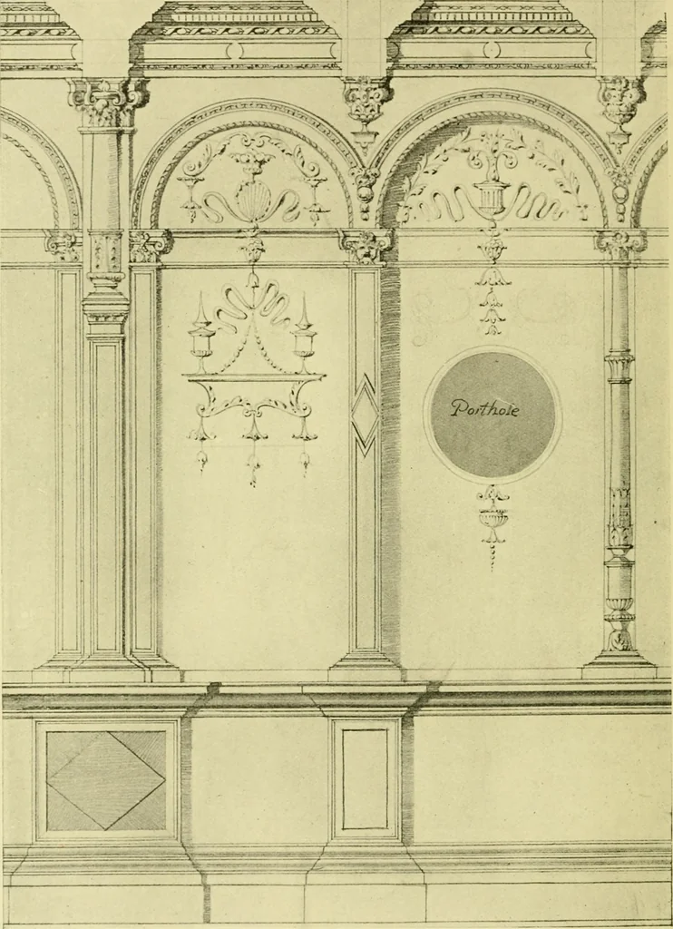 An illustration from Modern cabinet work, furniture & fitments; an account of the theory & practice in the production of all kinds of cabinet work & furniture with chapters on the growth and progress of design and construction; illustrated by over 1000 practical workshop drawings, photographs & original designs, 1922, leaf 349