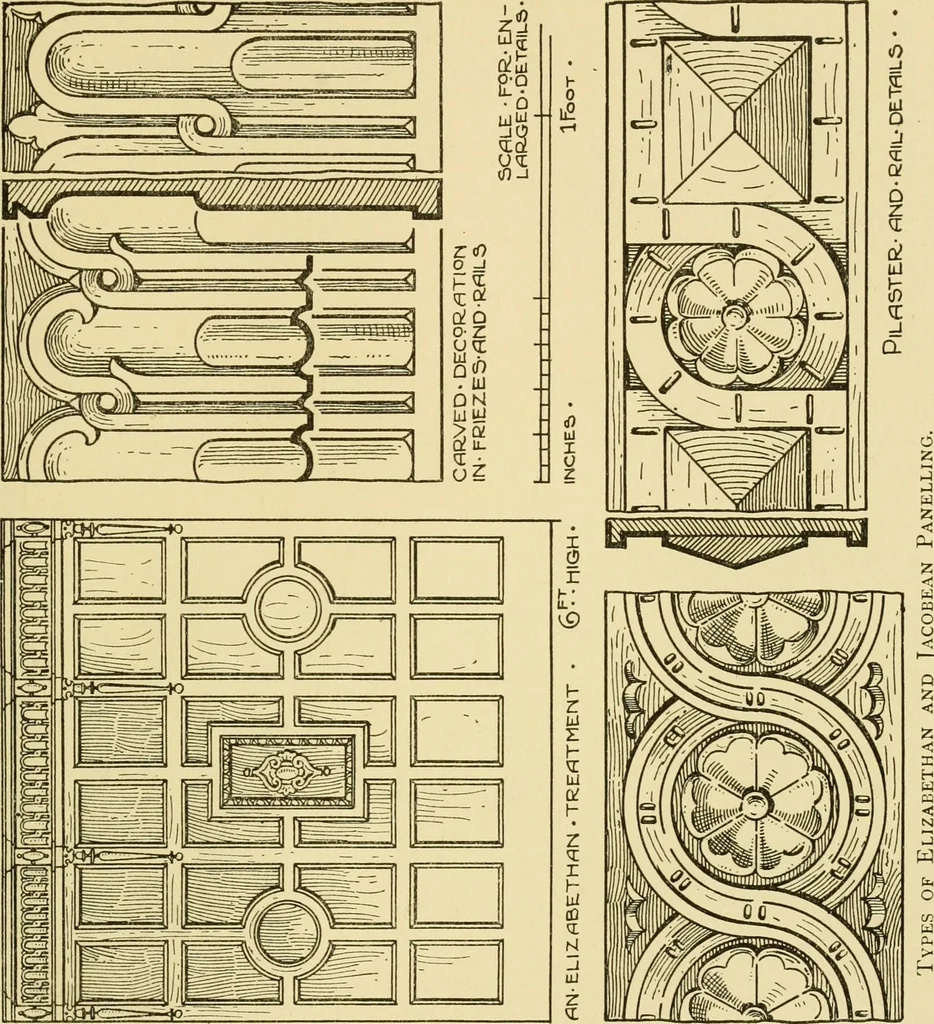 An illustration from Modern cabinet work, furniture & fitments; an account of the theory & practice in the production of all kinds of cabinet work & furniture with chapters on the growth and progress of design and construction; illustrated by over 1000 practical workshop drawings, photographs & original designs, 1922, leaf 378