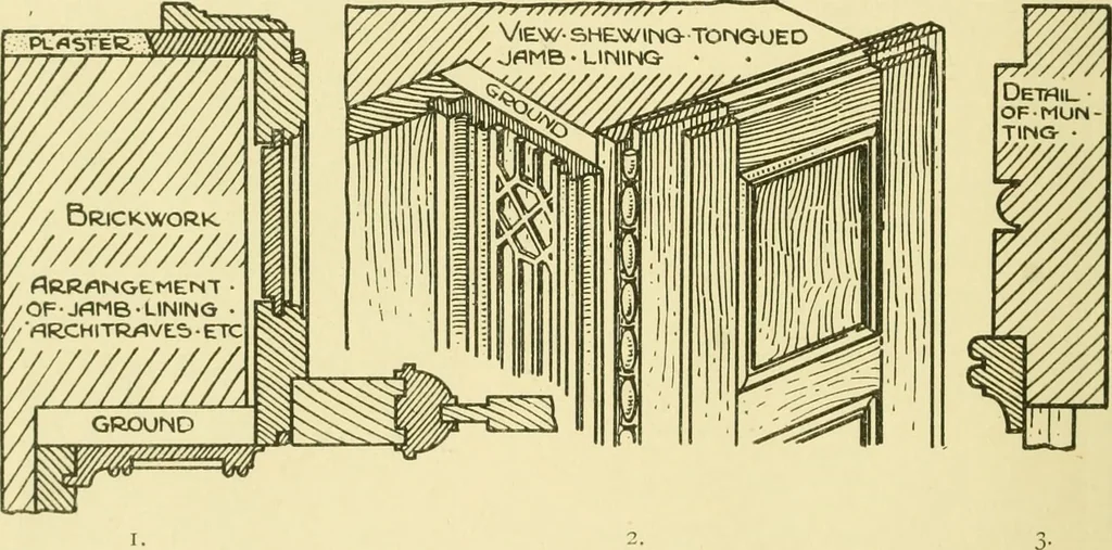 An illustration from Modern cabinet work, furniture & fitments; an account of the theory & practice in the production of all kinds of cabinet work & furniture with chapters on the growth and progress of design and construction; illustrated by over 1000 practical workshop drawings, photographs & original designs, 1922, leaf 379