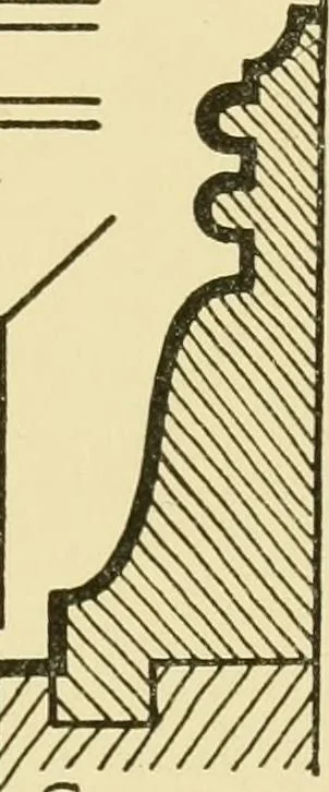 An illustration from Modern cabinet work, furniture & fitments; an account of the theory & practice in the production of all kinds of cabinet work & furniture with chapters on the growth and progress of design and construction; illustrated by over 1000 practical workshop drawings, photographs & original designs, 1922, leaf 384