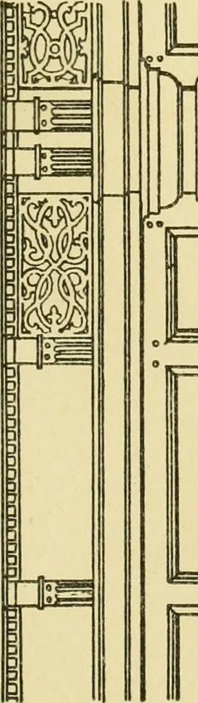 An illustration from Modern cabinet work, furniture & fitments; an account of the theory & practice in the production of all kinds of cabinet work & furniture with chapters on the growth and progress of design and construction; illustrated by over 1000 practical workshop drawings, photographs & original designs, 1922, leaf 392