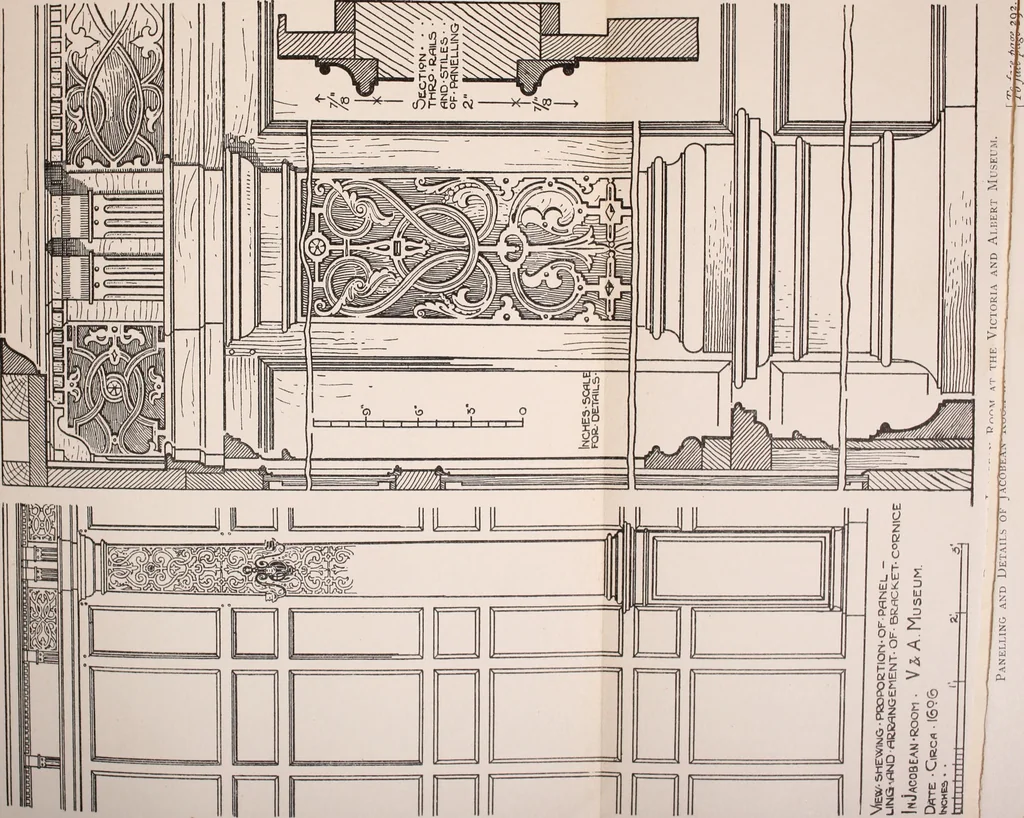An illustration from Modern cabinet work, furniture & fitments; an account of the theory & practice in the production of all kinds of cabinet work & furniture with chapters on the growth and progress of design and construction; illustrated by over 1000 practical workshop drawings, photographs & original designs, 1922, leaf 394