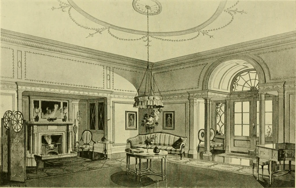 An illustration from Modern cabinet work, furniture & fitments; an account of the theory & practice in the production of all kinds of cabinet work & furniture with chapters on the growth and progress of design and construction; illustrated by over 1000 practical workshop drawings, photographs & original designs, 1922, leaf 399