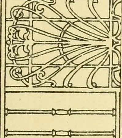 An illustration from Modern cabinet work, furniture & fitments; an account of the theory & practice in the production of all kinds of cabinet work & furniture with chapters on the growth and progress of design and construction; illustrated by over 1000 practical workshop drawings, photographs & original designs, 1922, leaf 414