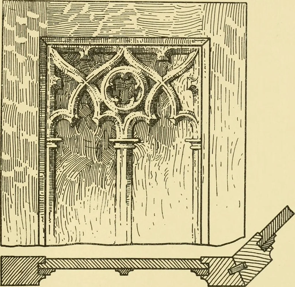 An illustration from Modern cabinet work, furniture & fitments; an account of the theory & practice in the production of all kinds of cabinet work & furniture with chapters on the growth and progress of design and construction; illustrated by over 1000 practical workshop drawings, photographs & original designs, 1922, leaf 422