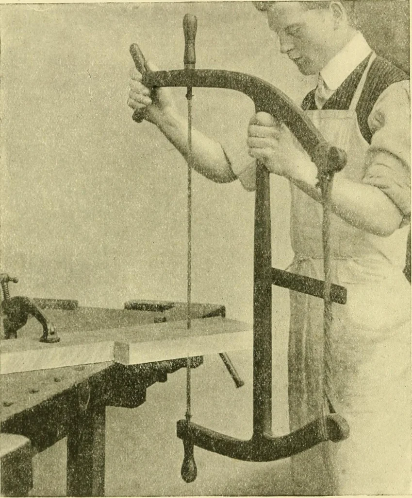An illustration from Modern cabinet work, furniture & fitments; an account of the theory & practice in the production of all kinds of cabinet work & furniture with chapters on the growth and progress of design and construction; illustrated by over 1000 practical workshop drawings, photographs & original designs, 1922, leaf 427