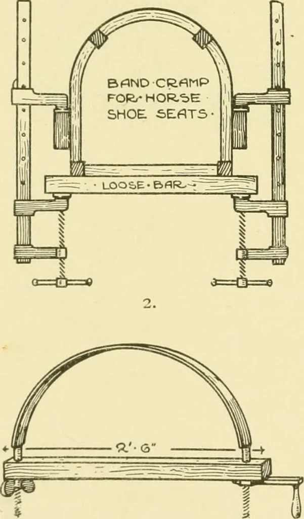 An illustration from Modern cabinet work, furniture & fitments; an account of the theory & practice in the production of all kinds of cabinet work & furniture with chapters on the growth and progress of design and construction; illustrated by over 1000 practical workshop drawings, photographs & original designs, 1922, leaf 433