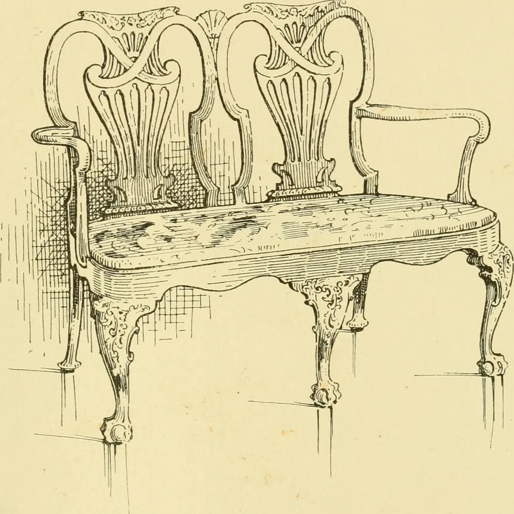 An illustration from Modern cabinet work, furniture & fitments; an account of the theory & practice in the production of all kinds of cabinet work & furniture with chapters on the growth and progress of design and construction; illustrated by over 1000 practical workshop drawings, photographs & original designs, 1922, leaf 438
