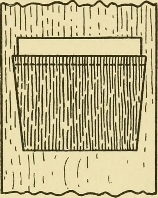 An illustration from Modern cabinet work, furniture & fitments; an account of the theory & practice in the production of all kinds of cabinet work & furniture with chapters on the growth and progress of design and construction; illustrated by over 1000 practical workshop drawings, photographs & original designs, 1922, leaf 44