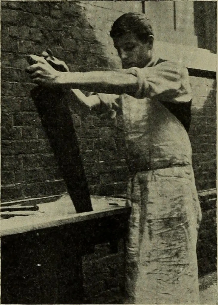 An illustration from Modern cabinetwork, furniture & fitments; an account of the theory & practice in the production of all kinds of cabinetwork & furniture, with chapters on the growth and progress of design and construction;, 1910, leaf 115