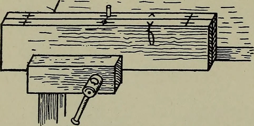An illustration from Modern cabinetwork, furniture & fitments; an account of the theory & practice in the production of all kinds of cabinetwork & furniture, with chapters on the growth and progress of design and construction;, 1910, leaf 121