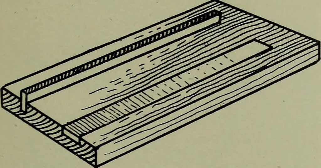 An illustration from Modern cabinetwork, furniture & fitments; an account of the theory & practice in the production of all kinds of cabinetwork & furniture, with chapters on the growth and progress of design and construction;, 1910, leaf 122