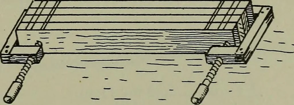 An illustration from Modern cabinetwork, furniture & fitments; an account of the theory & practice in the production of all kinds of cabinetwork & furniture, with chapters on the growth and progress of design and construction;, 1910, leaf 122