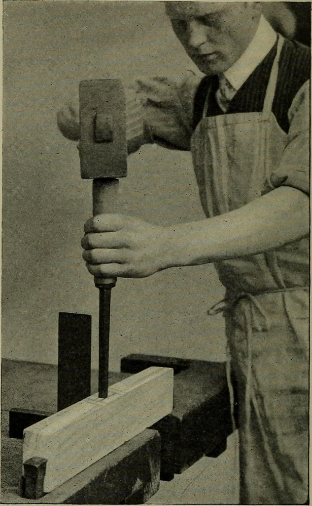 An illustration from Modern cabinetwork, furniture & fitments; an account of the theory & practice in the production of all kinds of cabinetwork & furniture, with chapters on the growth and progress of design and construction;, 1910, leaf 123