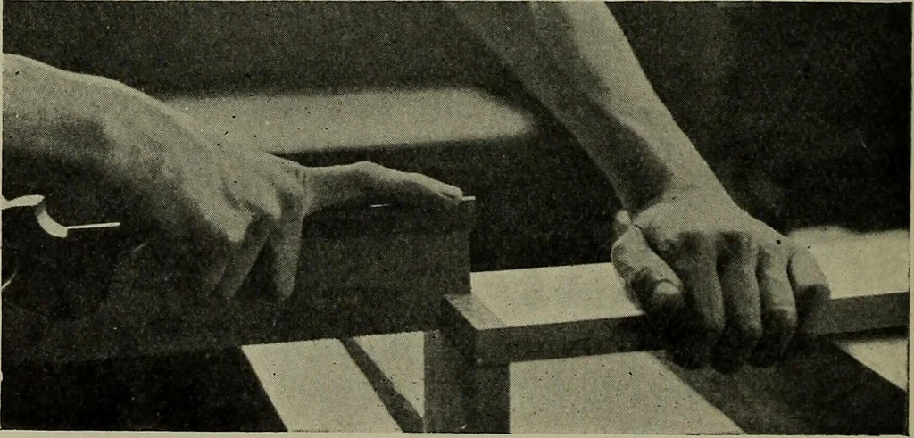 An illustration from Modern cabinetwork, furniture & fitments; an account of the theory & practice in the production of all kinds of cabinetwork & furniture, with chapters on the growth and progress of design and construction;, 1910, leaf 125