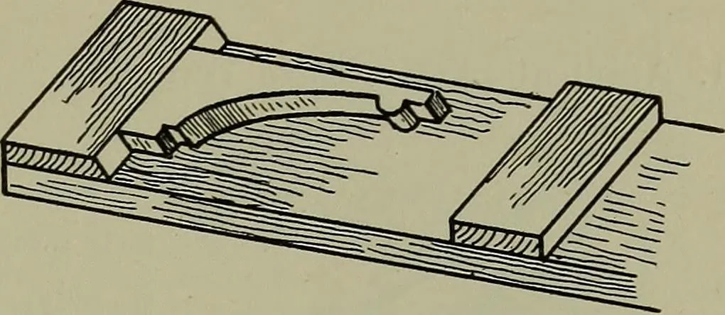 An illustration from Modern cabinetwork, furniture & fitments; an account of the theory & practice in the production of all kinds of cabinetwork & furniture, with chapters on the growth and progress of design and construction;, 1910, leaf 128