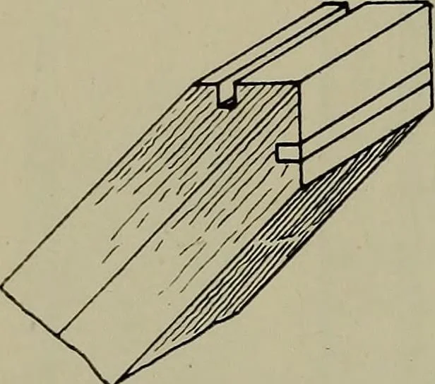 An illustration from Modern cabinetwork, furniture & fitments; an account of the theory & practice in the production of all kinds of cabinetwork & furniture, with chapters on the growth and progress of design and construction;, 1910, leaf 135