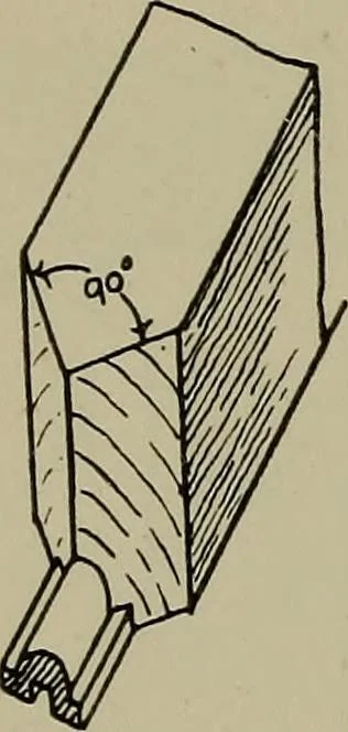 An illustration from Modern cabinetwork, furniture & fitments; an account of the theory & practice in the production of all kinds of cabinetwork & furniture, with chapters on the growth and progress of design and construction;, 1910, leaf 139