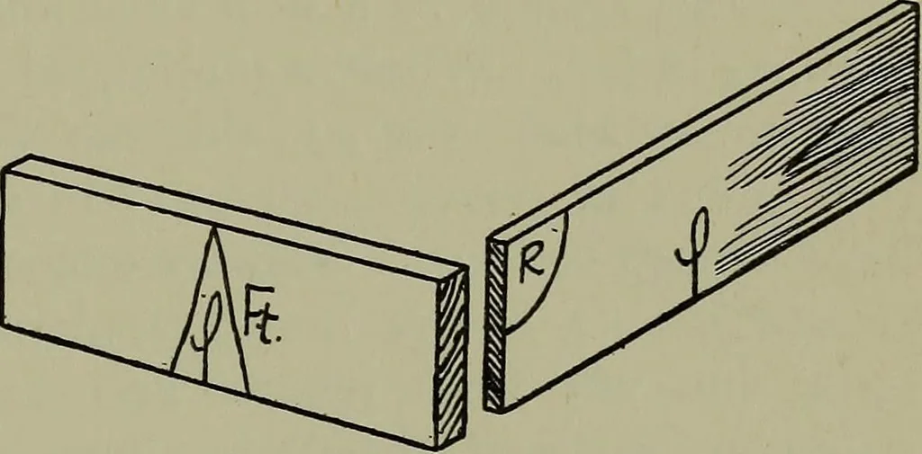 An illustration from Modern cabinetwork, furniture & fitments; an account of the theory & practice in the production of all kinds of cabinetwork & furniture, with chapters on the growth and progress of design and construction;, 1910, leaf 140