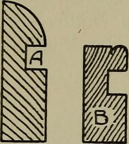 An illustration from Modern cabinetwork, furniture & fitments; an account of the theory & practice in the production of all kinds of cabinetwork & furniture, with chapters on the growth and progress of design and construction;, 1910, leaf 141