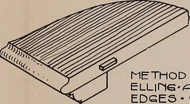 An illustration from Modern cabinetwork, furniture & fitments; an account of the theory & practice in the production of all kinds of cabinetwork & furniture, with chapters on the growth and progress of design and construction;, 1910, leaf 150